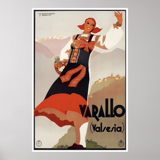 Varallo Sesia Reisposter Italië Kunstprint Thuis Poster (Voorkant)
