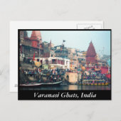 Varanasi Ghats Briefkaart (Voorkant / Achterkant)
