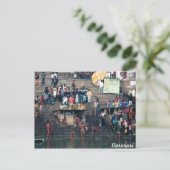Varanasi ghats, postcard briefkaart (Staand voorkant)