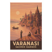 Varanasi - Heilige Ganges Perfect Poster (Voorkant)