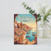Varanasi India Briefkaart (Staand voorkant)