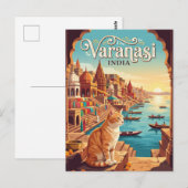 Varanasi India Briefkaart (Voorkant / Achterkant)