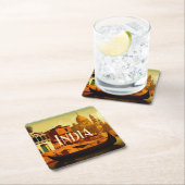 Varanasi India Painting Kartonnen Onderzetters (Insitu)