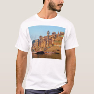 Varanasi India vanaf de Ganga-rivier T-shirt