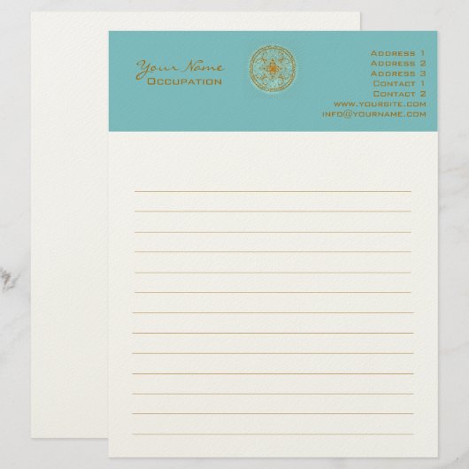 Varanasi - Letterhead, Briefpapier Briefhoofd (Voorkant / Achterkant)