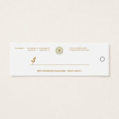 Varanasi - Merchandise Price Label Mini Visitekaartjes (Achterkant)