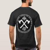 Varangian Guard White Crossed Axes Seal Shirt (Achterkant)