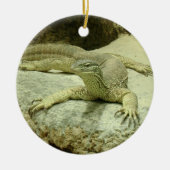 Varanus gouldii keramisch ornament (Voorkant)