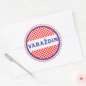 Varaždin City Pride Emblem – Croatian Identity Ronde Sticker (Envelop)