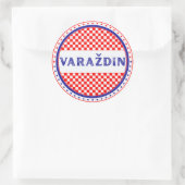 Varaždin City Pride Emblem – Croatian Identity Ronde Sticker (Tas)