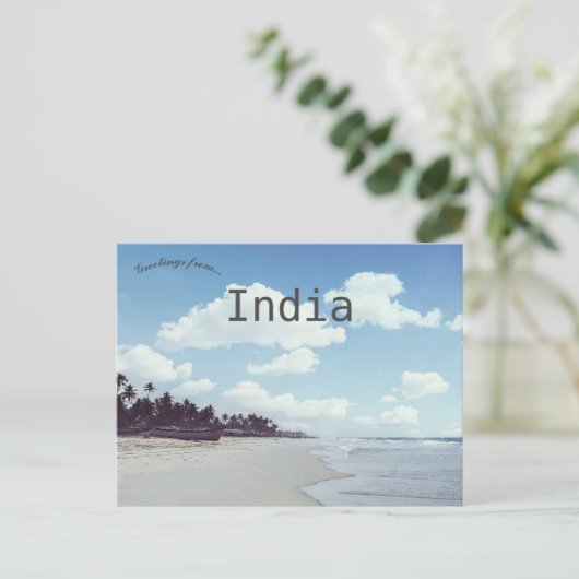 Varca Beach Goa India Briefkaart (Staand voorkant)