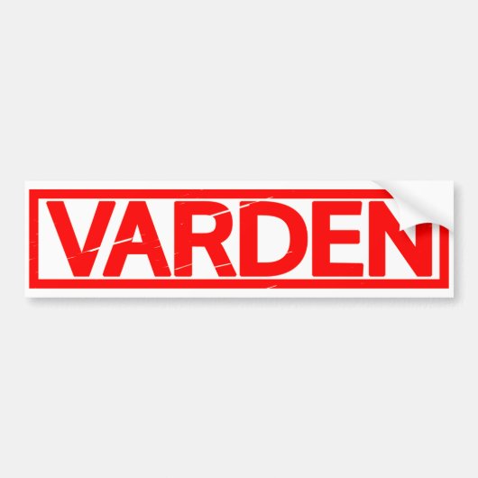 Varden Stamp Bumpersticker (Voorkant)
