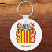 Varela Family Crest (wapenschild) Sleutelhanger (Voorkant)
