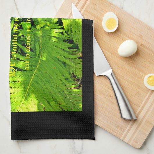 Varen, 1 Johannes 1:9 Theedoek (Quarter Fold)