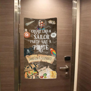 Varen Als Een Zeiler Feesten Als Een Piraat Cruise Spandoek