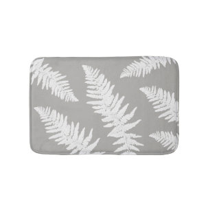Varen Blad Grijs Botanisch Badmat