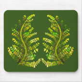 Varen blad groene varen kunst muismat (Voorkant)