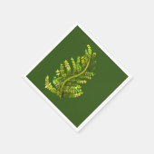 Varen blad groene varen kunst servet (Hoek)