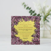 Varen bladeren ingelijst Metallic bordeaux rood ge Kaart (Staand voorkant)