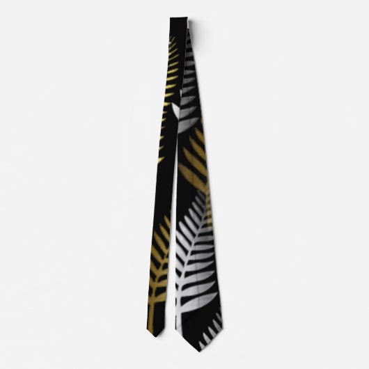 varen bladgoud zilveren Stropdas (Achterkant)