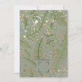 Varen Bloemen Patroon Uitnodiging (Achterkant)