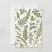 Varen bloemenpatroon bedankkaart (Achterkant)