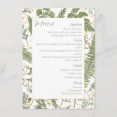 Varen bloemenpatroon menu (Voorkant)