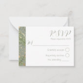 Varen bloemenpatroon notitiekaartje (Voorkant)