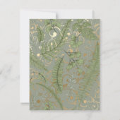 Varen bloemenpatroon save the date (Achterkant)