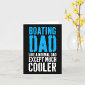 Varen Boot Vader Vaderdag Kaart (Gele Bloem)