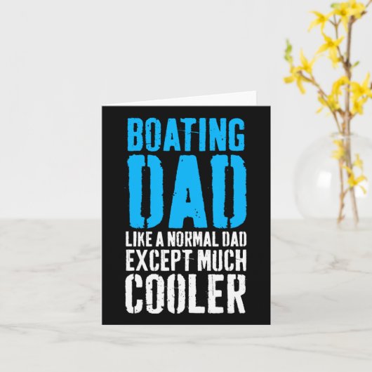 Varen Boot Vader Vaderdag  Kaart (Gele Bloem)