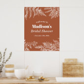 Varen Bos Bruiloft Bruidsfeest Welkom Bord Poster (Keuken)