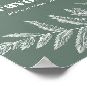 Varen Botanische Bruiloft of Bruilofts Favoriet Bo Poster (Hoek)