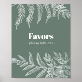 Varen Botanische Bruiloft of Bruilofts Favoriet Bo Poster (Voorkant)