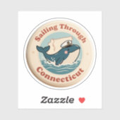  varen door Connecticut Whale Sticker (Vel)