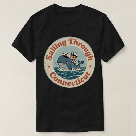 varen door Connecticut Whale T-shirt (Design voorkant)