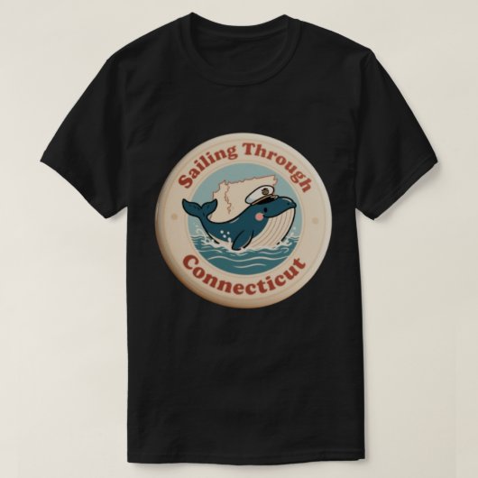  varen door Connecticut Whale T-shirt (Design voorkant)