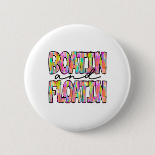Varen En Drijven Meer Leven Rivier Zomer Vakantie Ronde Button 5,7 Cm