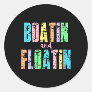 Varen En Drijven Meer Leven Rivier Zomer Vakantie Ronde Sticker