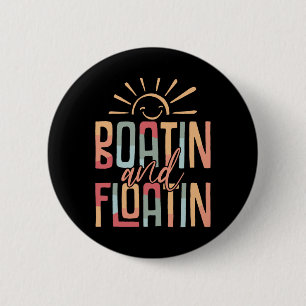Varen En Drijven Zomer Vakantie Meer Leven Drijven Ronde Button 5,7 Cm