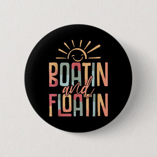Varen En Drijven Zomer Vibes Rivier Vibes Vakantie Ronde Button 5,7 Cm