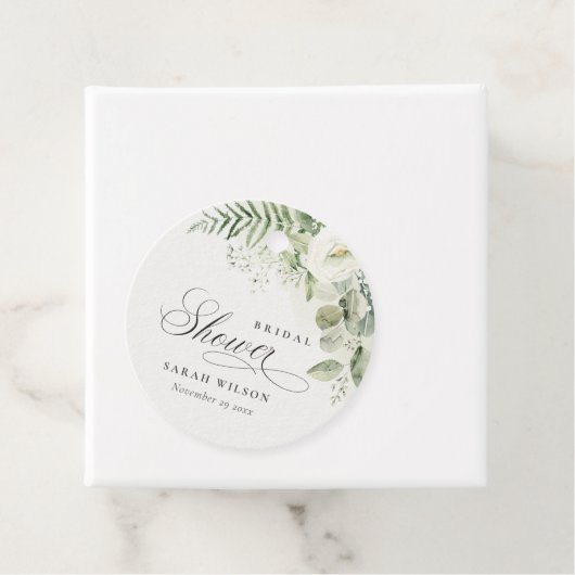 Varen Eucalyptus Groene Blad Bruidsdouche Bedankjes Labels (In situ)