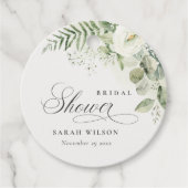Varen Eucalyptus Groene Blad Bruidsdouche Bedankjes Labels (Voorkant)