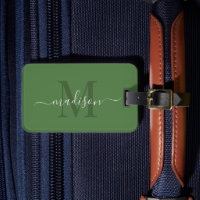 Varen Groene Kleur Aangepast Initiaal & Naam