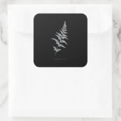 Varen - Gymnogramma Sulphurea - Röntgenfoto effect Vierkante Sticker (Tas)