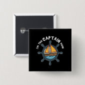 Varen - Ik ben nu de kapitein Vierkante Button 5,1 Cm (Voorkant /achterkant)