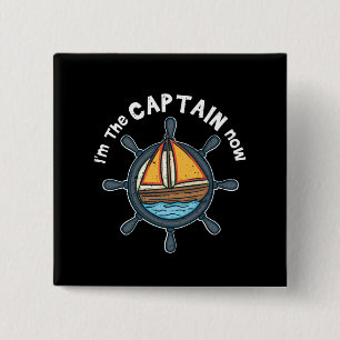 Varen - Ik ben nu de kapitein Vierkante Button 5,1 Cm
