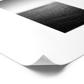 Varen in de Horizon Panoramisch Zwart-wit Poster (Hoek)