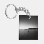 Varen in de Horizon Zwart-wit Sleutelhanger (Voorkant Links)