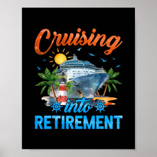 Varen in de Rente Gepensioneerde Cruiseschip Vakan Poster